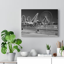 Load image into Gallery viewer, Black and White Photography Wall Art Print Wildwood Jersey Shore Ocean View