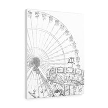 Load image into Gallery viewer, Art Sketch Wall Art Print Wildwood Beach Decor Amusement Park