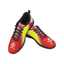 Load image into Gallery viewer, Softball Sneakers Red & Yellow