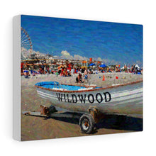 Load image into Gallery viewer, Gouache Digital Art painting Wall Art Print Wildwood Jersey Shore Ocean View