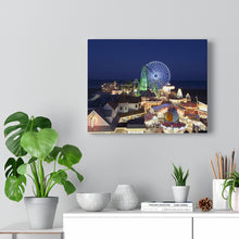 Load image into Gallery viewer, Canvas Print Mariners Landing Moreys Piers Wildwood Skyline Night
