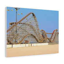 Load image into Gallery viewer, Wildwood Wooden Roller Coaster Watercolor Painting Wall Art Print