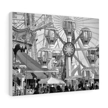 Load image into Gallery viewer, Black and White Photography Wall Art Print Morey's Piers Wildwood New Jersey