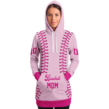 Load image into Gallery viewer, Barbie Baseball Personalized Long Hoodie Light Rose