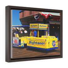 Load image into Gallery viewer, Canvas Print Wildwood New Jersey Shore Boardwalk Tramcar