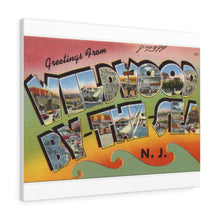 Load image into Gallery viewer, Wildwood By The Sea Postcard Home Decor Wall Art Print Canvas NJ