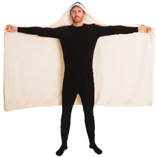 Load image into Gallery viewer, New York Baseball Personalized Hooded Blanket Blue & Orange