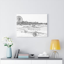 Load image into Gallery viewer, Art Sketch Wall Art Print Wildwood Crest life guard boats New Jersey beach