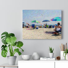 Load image into Gallery viewer, Gouache Digital Art painting Wall Art Print Sunset beach Wildwood Crest