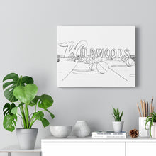 Load image into Gallery viewer, Art Sketch Wall Art Print Sunset Wildwood Crest New Jersey Sign