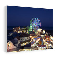 Load image into Gallery viewer, Canvas Print Mariners Landing Moreys Piers Wildwood Skyline Night