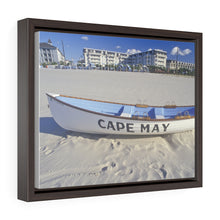 Load image into Gallery viewer, Canvas Print Lifeboat On Beach Morning Cape May New Jersey