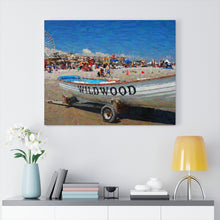 Load image into Gallery viewer, Gouache Digital Art painting Wall Art Print Wildwood Jersey Shore Ocean View