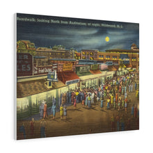 Load image into Gallery viewer, Night At Wildwood Old Postcard Home Decor Wall Art Print Canvas