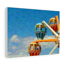 Load image into Gallery viewer, Gouache Digital Art painting Wall Art Print Wildwood Moreys Piers Beach Sky