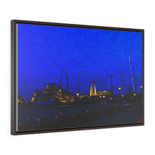 Load image into Gallery viewer, Gouache Digital Art painting Wall Art Print Wildwood NJ Night Time Beach Skyline