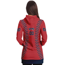 Load image into Gallery viewer, Boston Personalized Long Hoodie Red