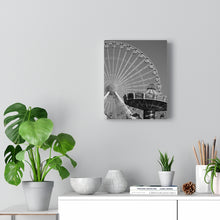 Load image into Gallery viewer, Black and White Photography Wall Art Print Amusement Park Wildwood Ferris Wheel