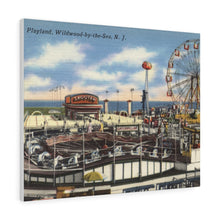 Load image into Gallery viewer, Old Playland Wildwood Postcard Home Decor Wall Art Print Canvas