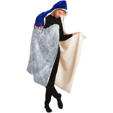 Load image into Gallery viewer, Chicago Baseball Personalized Hooded Blanket Blue and Gray