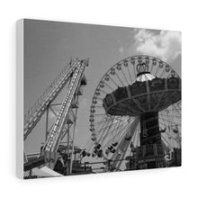 Load image into Gallery viewer, Black and White Photography Wall Art Print Wildwood NJ Boardwalk