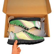 Load image into Gallery viewer, Baseball Sneakers Green and Yellow