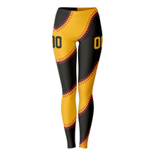 Load image into Gallery viewer, Pittsburgh Personalized Leggings Black & Gold
