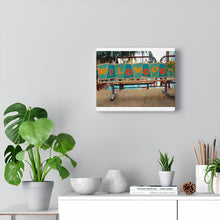 Load image into Gallery viewer, Gouache Digital Art painting Wildwood NJ Bench Wall Art Print