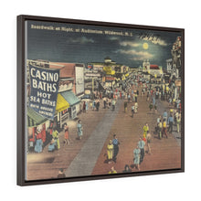 Load image into Gallery viewer, Night Time Wildwood Boardwalk Home Decor Wall Art Print Canvas