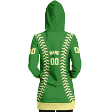 Load image into Gallery viewer, Personalized Long Hoodie Green & Yellow