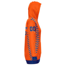 Load image into Gallery viewer, New York Orange Baseball Personalized Longline Hoodie
