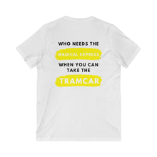 Load image into Gallery viewer, Magical express VS The Wildwood Tramcar Unisex Jersey V-Neck Tee