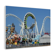 Load image into Gallery viewer, Canvas Print Wildwood Jersey Shore Morey's Piers Amusement Park View