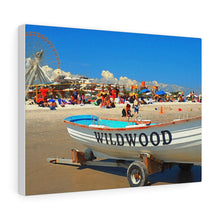 Load image into Gallery viewer, Watercolor Painting Wall Art Print Wildwood Jersey Shore Ocean View