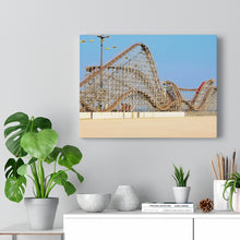 Load image into Gallery viewer, Wildwood Wooden Roller Coaster Watercolor Painting Wall Art Print