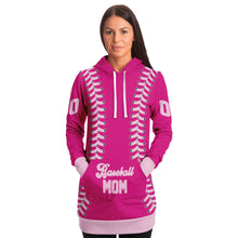 Load image into Gallery viewer, Barbie Baseball Personalized Long Hoodie Pink