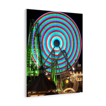 Load image into Gallery viewer, Canvas Print Wildwood Jersey Shore Morey's Piers Amusement Park Big Ferris Wheel