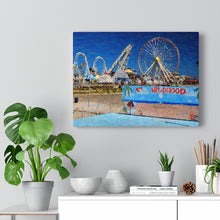 Load image into Gallery viewer, Gouache Digital Art painting Wall Art Print Wildwood NJ Skyline