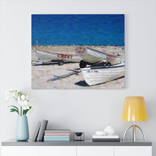 Load image into Gallery viewer, Gouache Digital Art painting Wall Art Print Wildwood Crest life guard boats New Jersey beach