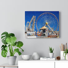 Load image into Gallery viewer, Gouache Digital Art painting Wildwood Jersey shore Morey's Piers Wall Art Print