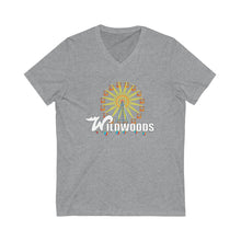 Load image into Gallery viewer, Magical express VS The Wildwood Tramcar Unisex Jersey V-Neck