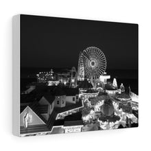 Load image into Gallery viewer, Black and White Photography Wall Art Print Moreys Piers Wildwood NJ