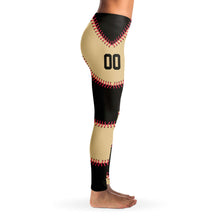 Load image into Gallery viewer, San Francisco Personalized Leggings Black & Tan