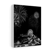 Load image into Gallery viewer, Wildwood New Jersey fireworks Black and White Wall Art Print