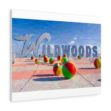 Load image into Gallery viewer, Gouache Digital Art painting Wildwood NJ Crest Sign Wall Art Print
