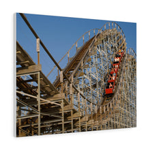 Load image into Gallery viewer, Canvas Print Wildwood Jersey Shore Morey's Piers Roller Coaster
