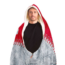 Load image into Gallery viewer, Seattle Baseball Personalized Hooded Blanket Red & Silver