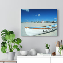 Load image into Gallery viewer, Canvas Print Life Boat On Cape May NJ Beach New Jersey Shore