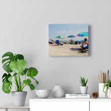 Load image into Gallery viewer, Canvas Print Wildwood Crest New Jersey NJ Sunny Day Beach