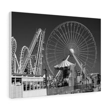 Load image into Gallery viewer, Wildwood New Jersey Amusement Park Black and White Photography Wall Art Print